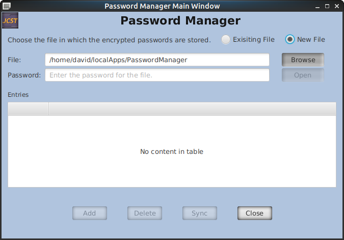 New Password Manager